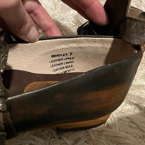 Freebird Bentley Mary Jane Flats Size 7 Western Boho - Picture 11 of 12